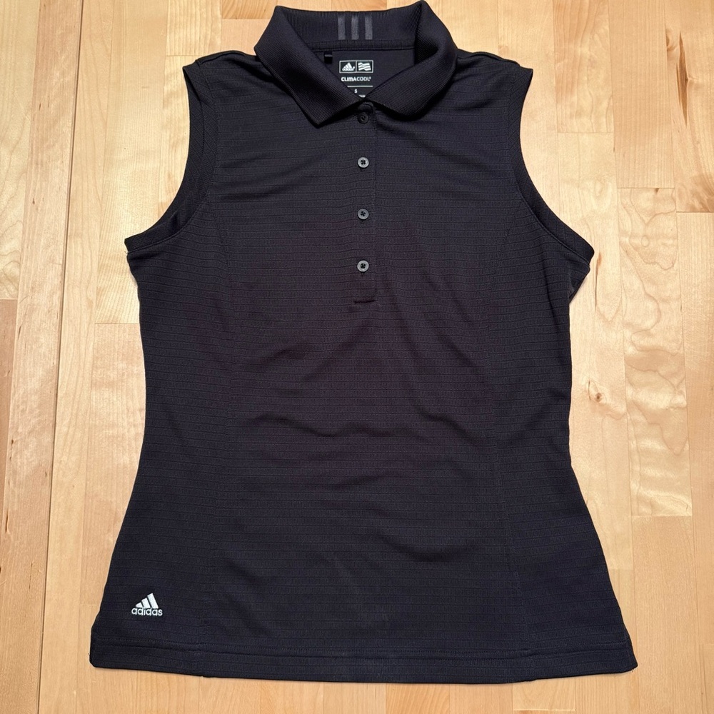 Adidas Climacool Sleeveless Polo Shirt - small